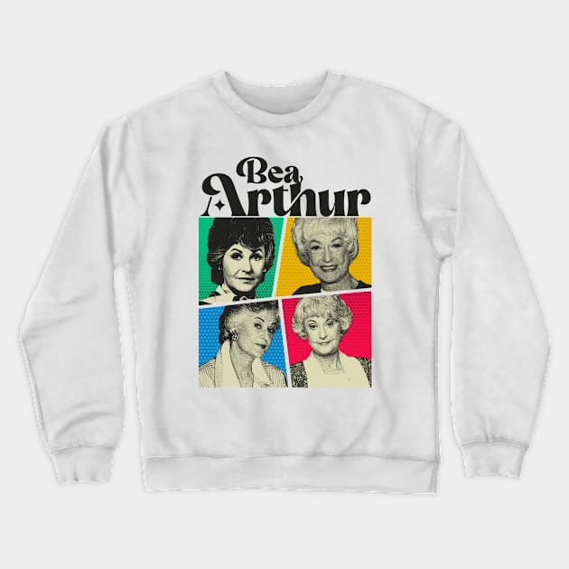 Bea Arthur Comics Black Crewneck Sweatshirt by sepatubau77